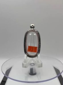 No.(531) ตลับพระ กรอบพระสแตนเลสลายไทย พิมพ์เนื้อดิน พระกรุ หรือพิมพ์ใกล้เคียง ขนาดวงใน 2.2*4.1 ซม. ขนาดที่ใส่สวย 1.8*3.8 ซม. หรือขนาดพระใกล้เคียง