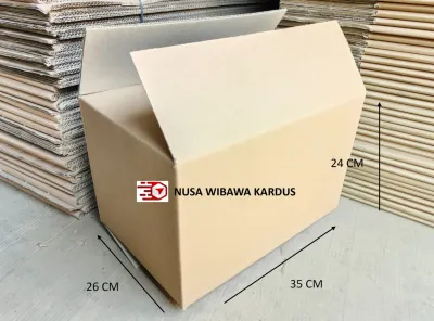 kardus box packing polos 35x26x24 cm