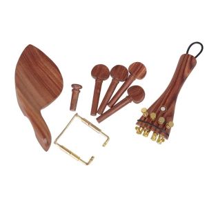IRIN | IRIN 4/4 Violin Chinrest Tuning Pegs Tailpiece Endpins Chin Rest Tailgut Endpin Jujube Wood Musical Instruments Accessories