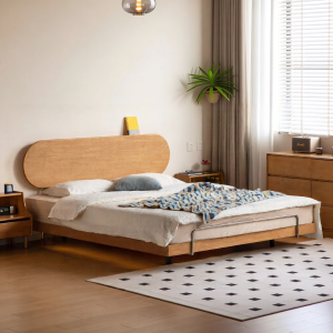 WEISHA | Giường Đôi Gỗ Nguyên Miếng 1.8m
