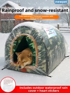 New Pet | Outdoor Waterproof Winter Warm Dog House for Large Dogs