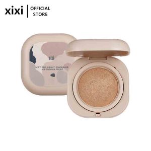 Xixi Soft Light Concealer Cushion - Hydrating Lightweight Pore-Blurring Natural Coverage Moisturizing Makeup Base