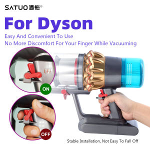 ติดตั้งง่าย Trigger Lock สำหรับ Dyson Replacement Partsใช้งานง่ายล็อคบันทึกนิ้วมือSuper Comfort ปุ่มล็อคสำหรับ Dyson V15 V6 V8 V7 V10 V11 Absolute/สัตว์/Motorhead
