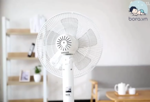 Lưới Bọc Lồng Quạt Máy Có Dây Rút An Toàn Cho Bé Mẫu Hoạt Hình Đáng Yêu / Lưới bọc quạt an toàn cho bé phủ cả mặt sau