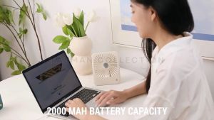 Kipas Angin Mini Fan USB Multifungsi Desk Fan & Wall Fan Rechargeable Portable 2000mAh 3 Speed Kencang Halus Tidak Berisik ADVANCE VOTRE SF-36 | Tasman Collection