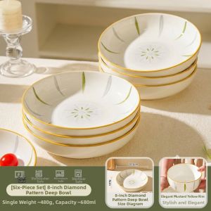 SHELI | Underglaze Colorful Ceramic Dinnerware Set High Appearance
