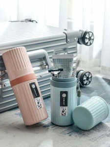 Hộp Đựng Bàn Chải Đánh Răng Du Lịch Cầm Tay Kích Thước Lớn Hộp Đựng Kem Đánh Răng Rửa Miệng Sinh Viên Bộ Cốc Rửa Chất Liệu Nhựa Phong Cách Cổ Điển