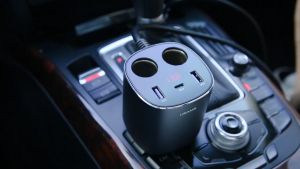 Usams (SG) 3288 245W 3ports +dual cigarette lighters charger