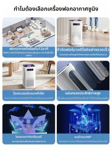 เครื่องกำจัดฝุ่นในบ้าน กันกลิ่น ดูดออกซิเจนฟอร์มัลเดไฮด์ กันขนแมว ดูดขนสัตว์ ขนาดเล็ก เครื่องกำจัดอากาศแบบเคลื่อนที่