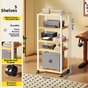 evesigar | Moveable Multi-tier Printer and Copier Storage Rack