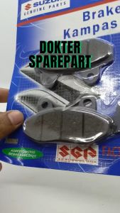 SUZUKI PAKET 2 (HEMAT) KAMPAS REM DISPAD DEPAN + BELAKANG SMASH 110 / SHOGUN 125 / KAMPAS REM