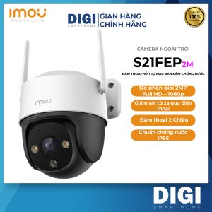 [FREESHIP] Camera WIFI IMOU PTZ S21FEP 2M 1080p -Giám sát từ xa qua điện thoại - Thu Âm- Đàm Thoại 2 Chiều- Ban Đêm Có Màu- Góc Nhìn Siêu Rộng -Chuẩn chống nước IP66 - DIGI Smarthome
