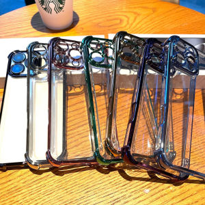 Case For OPPO Find X9 Pro FindX9 X9Pro 5G 2025 Phone Casing Clear Transparent Back Cover Shockproof Amor Bumper Soft TPU Flexible Anti Drop Four Corner Enhance Plating Edge