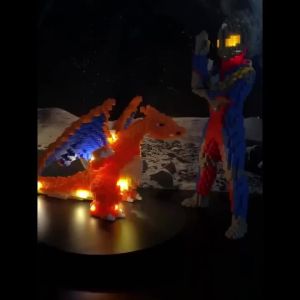 🔥Pengiriman cepat🔥 Mainan balok bangunan lucu kartun 3D cocok untuk liburan