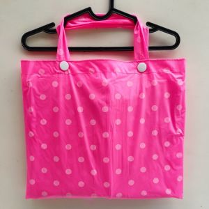 jas hujan wanita dewasa motif polkadot model rok