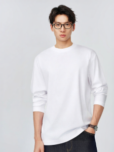 MIANXIANSHENG | 7A Xinjiang Long-staple Cotton Pure Long-sleeve T-shirt