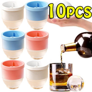 1/3/5/10Sets Silicone Spherical Ice Mold Set / Large Round Ice Cube Maker / Hockey Puck Making Tray / Silicone Ice Ball Mold / Hockey Puck Making Tray