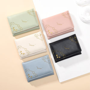 Smile Goddess Dompet Wanita Dompet Lipat Multi-Kkartu Dompet Wanita Import Mode Dompet Wanita Kecil Yang Indah D238