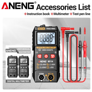 ANENG | ANENG M114 4000 Counting Multi functional Multimeter on/off Beep Data Keep Low Battery Prompt Anti burn Electrical Special Meter