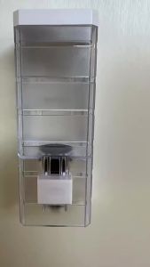 Homefish Perforated Manual Press Soap Dispenser Wall Mounted Traceless Disinfectant Bottle Bathroom Transparent Soap Dispenser