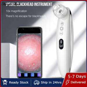 Hengfa Lina Visual Blackhead Vacuum Kit With Charging Base HD Camera 6-Level Electric Pore Deep Clean 4-Tip Acne Suction Remover
