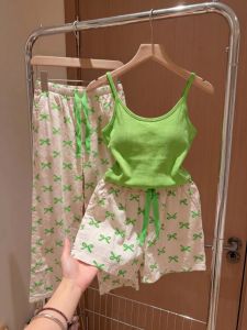 V.C.I | Belted Bow Bra Padded Sleepwear Set