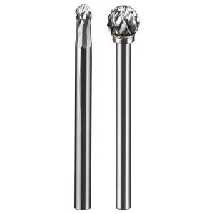 HUHAO | Tungsten Carbide D Type Metal Grinding Rotary Burrs 3mm