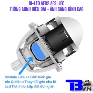 BI LED AFS LIẾC AF02 THÔNG MINH VÀ ÁNH SÁNG CỰC ĐẸP TÍCH HỢP TẤT CẢ TRONG MỘT