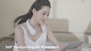 [Malaysia Stock] Mini Neck Fan Bladeless Cooling USB Rechargeable 3 Wind Speed Sports Fans Ventilator Cooling kipas leher kipas mini 挂脖风扇