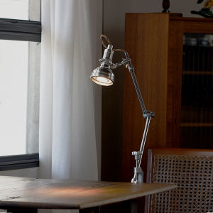 ZHONGGUCANG | Retro Industrial Clip Desk Lamp Adjustable