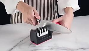 Artifact Four-Stage Multi-Functional Knife Sharpener with Whetstone Kitchen Scissors Sharpening Tool for Kitchen Knives