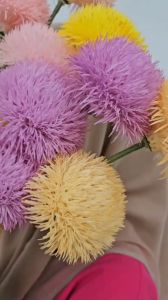 Bunga Artificial Dekorasi Dianthus Real Touch 1 Cabang