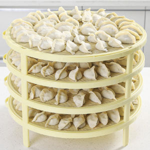 ม่านเกี๊ยวไม้ไผ่สีเขียวแบบหลายชั้นสำหรับใช้ในบ้านม่านฝาปิดสำหรับวางเกี๊ยวและเกี๊ยวแบบไม้ไผ่ถาดใส่เกี๊ยวไม้ไผ่ทรงกลม