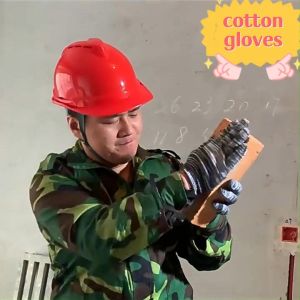 24PCS 12Pairs Cotton Gloves Guwantes Labor Insurance Work Thickened Reusable Construction Protection Gloves