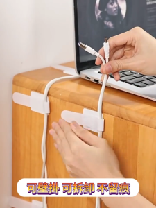 【SG Seller】3M velcro Cable Ties Cable Organizer desktop wall velcro Adhesive Felt Cable Tie Firm Not Falling Off  Fixed