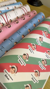 [Ships Within 24 Hours] Personalised Photo Gift Wrapping Paper A3 | Custom Name & Message