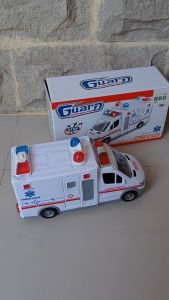 [FREE BATERAI] Mainan Mobil Ambulance 3D 911 - Mobil Ambulance Mobil Ambulans Menyala - Mainan Ambulance Hospital Car