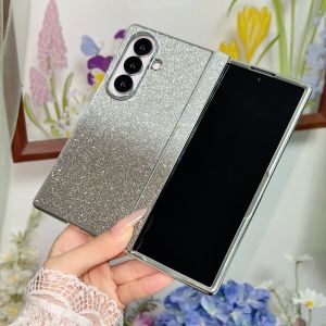 Ốp Lưng Sequin Lấp Lánh Sang Trọng Dành Cho Samsung Galaxy Z Fold 8 Ultra 7 Fold8 Vỏ Bảo Vệ Chống Sốc Với Lớp Mạ Chống Trầy Xước