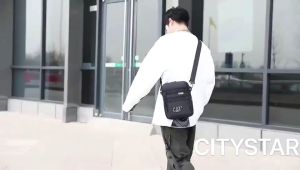 Large Cross Body Bag For Men Sling Bag Nylon Waterproof Multi -zipper pocket Shoulder Messenger Bags Man 1923#