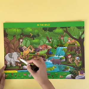 🌟 SG LOCAL STOCK 🌟 Preschool Search and Find Educational English Reusable Activity Game Educational Children Busy Books