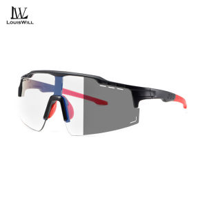 LouisWill Men Cycling Sunglasses Outdoor Sunglasses Polarized Sunglasses Fashion Driving Sunglasses UV400 Design Clean Vision Sunglasses Cycling Riding Running Glasses for Men