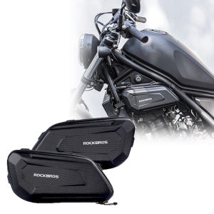 RockBros | Waterproof Frame Hard Shell Side Bag Motorcycle Guard Pole Bag Back seat side pocket pouch Electric bike Hanging Bags Tool bag