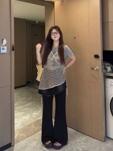 plus Size Womens Hollow out Short Sleeve T-Shirt Summer Slimming Sun Protection Fashion Casual round Neck Top by Nandao Feng