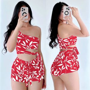 ELISE One Shoulder Croptop And Short Terno