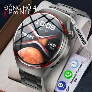 Đồng Hồ Thông Minh Huawei WATCH 4 PRO Dành Cho Nam Phiên Bản Khám Phá Không Gian Cuộc Gọi Bluetooth GPS NFC Theo Dõi Nhịp Tim Đồng Hồ Thông Minh Thể Thao
