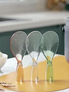 Non Stick Rice Spoon 1Pc  Standing PC Transparent Household Electric Rice Cooking Scoop Rice Shovel Kitchen Tools Accessories[J]