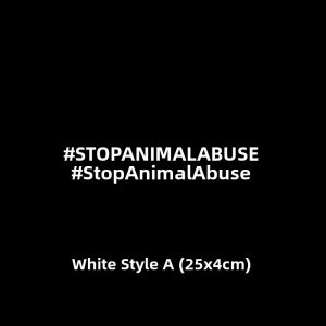 Support Animal Protection Creative High-end Car Stickers