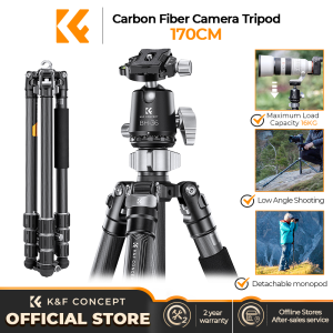 K&F CONCEPT Portable Carbon Fiber Tripod X Series 12kg 1.8m With Detachable Travel Suitable For DSLR