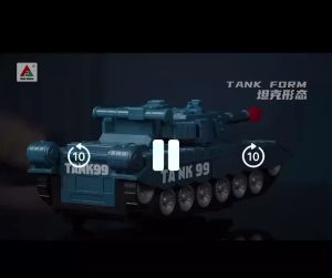 Electric Transformable Robot Tank & Chariot Universal Light Music Children's Toy