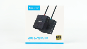 Lemorele AC12 USB-C Video Capture Card 1080P 60FPS - Dual 100W PD Fast Charging HDMI Loop-Out Low Latency